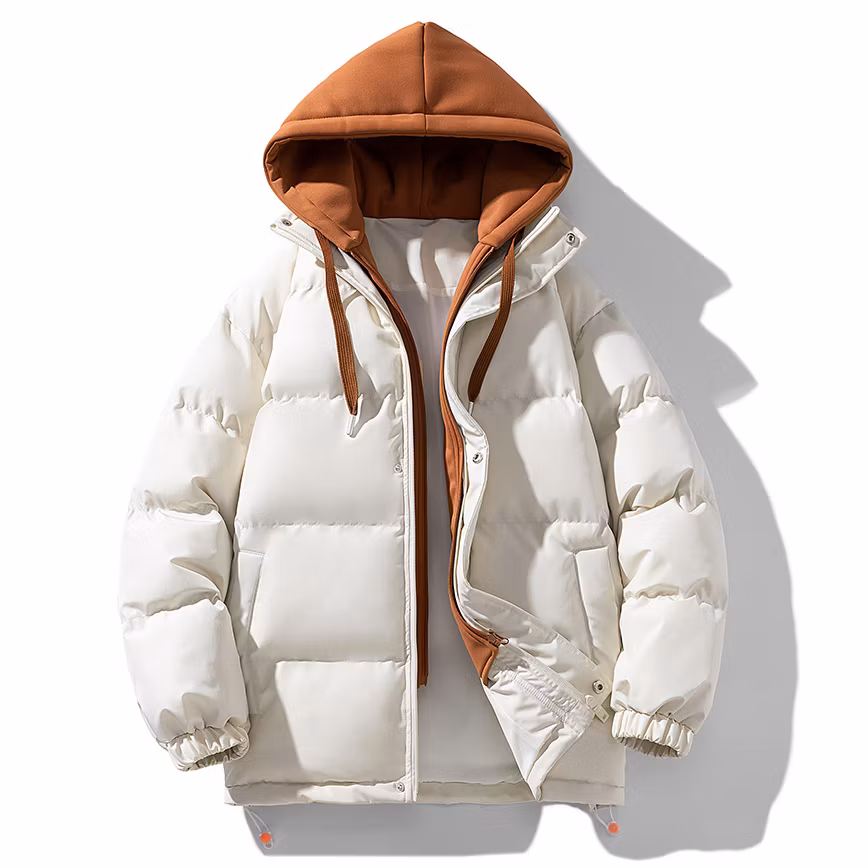 Custom High Quality Fashion Hooded Waterproof Padded Jacket Puffy Jacket for Men