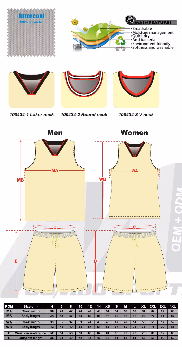 100% Polyester Sublimation Full Red Color Dry Fit Basketball Shirts for Man