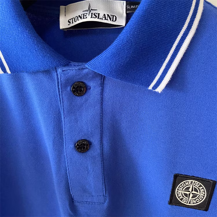 Designer Stone Mens Polo T-Shirts Casual Fashion Pure Cotton Embroidery Black and White Blue Multi-Color Mens and Womens T-Shirt