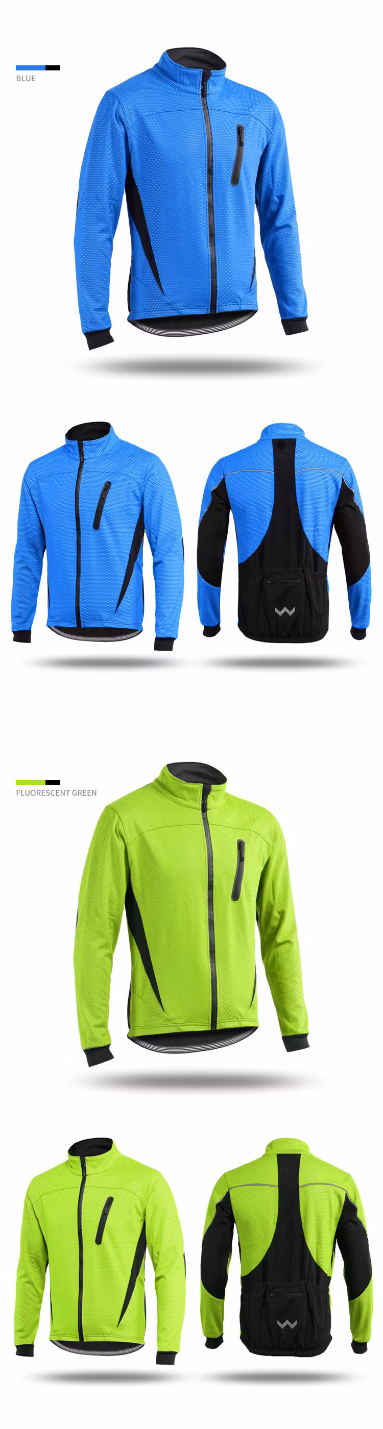 Winter Mens Best MTB Hi Vis/Reflective Lightweight/Waterproof Mountain Bike Riding/Cycling Jacket