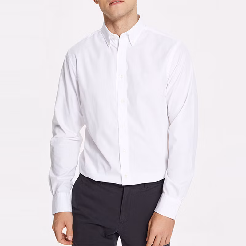 Custom Solid White Casual Linen Shirts for Men