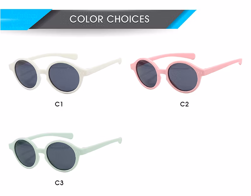 Pilot Optics New Design Round Durable Children Wholesale Cute Kids Sunglasses