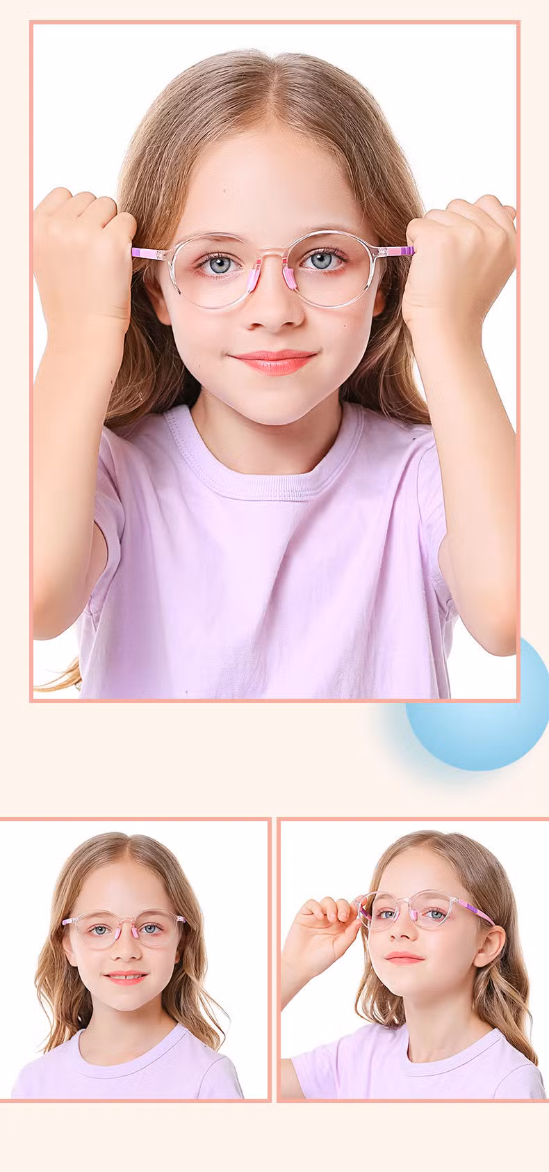 Kids Anti Blue Light Glasses Eyeglass Frames Optical Glasses for Kids Fashion Optical Frames