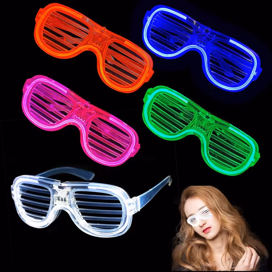 Luminous Star LED Glasses Kids Birthday Halloween Christmas Party Bar Party Neon Colorful Glowing Glasses