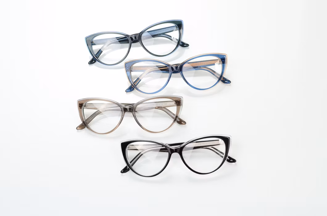 2024 Wholesale New Hot Selling Custom Logo Women Fashion Eyewear Computer Optical Frame Anti Blue Light Blocking Reading Glasses