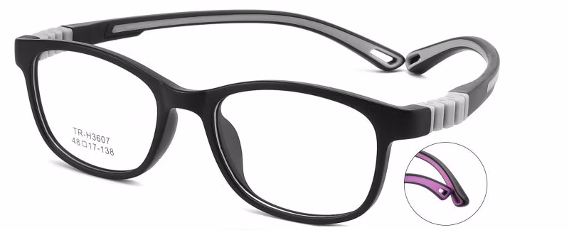 Square Kid Anti Blue Light Eyeglasses Frame Blue Light Blocking Computer Eyewear