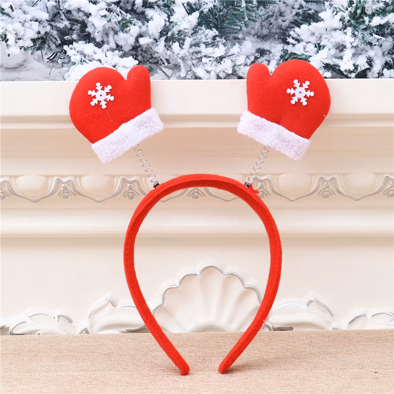 Lovely Christmas Headband Lovely Cute Santa Claus Headdress LED Light for Xmas Party Decoration Kids Gifts
