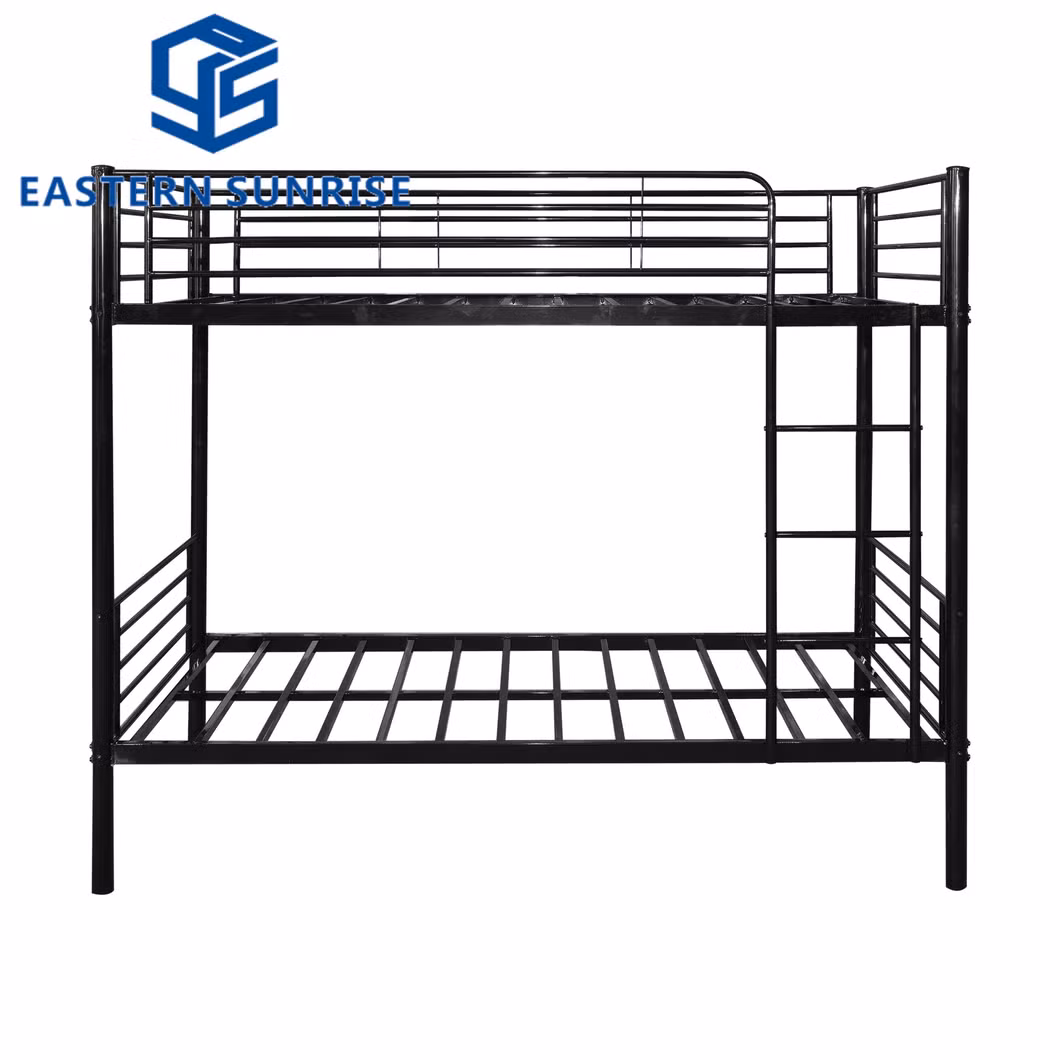 Domitory Bed Kid Twin Over Twin Metal Bed Frame with Steel Tubes