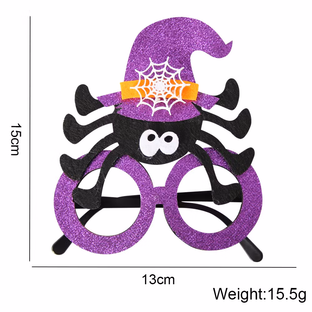 2024 Newest Halloween Photo Props Party Decoration Supplies Cartoon Plastic Glasses