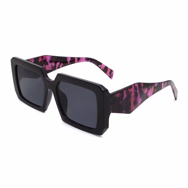 2024 Fashion Designer Trendy Woman Oval Oversized Big Concave Frames Shades Plastic Sunglasses Sun Glasses