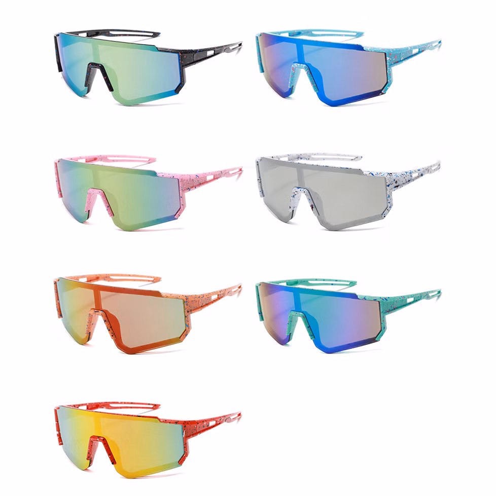 Fashion Punk One Piece Nasal Pad Polarized Sun Glasses Boy and Girl Cycling Luxury Brand Designer Sport Sunglasses for Children
