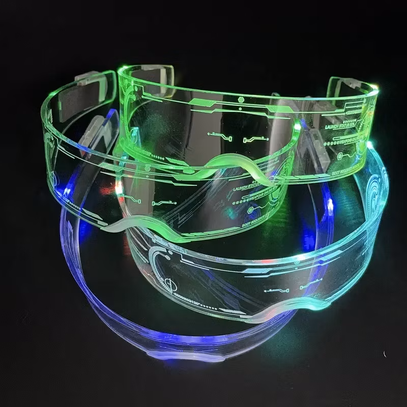2025 New Kids Classic Light up Party LED Glowing Glasses Different Shape LED Sunglasses