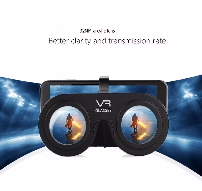 Factory Selling Price Folding Portable Mini 3D Virtual Reality Vr Glasses with Custom Package