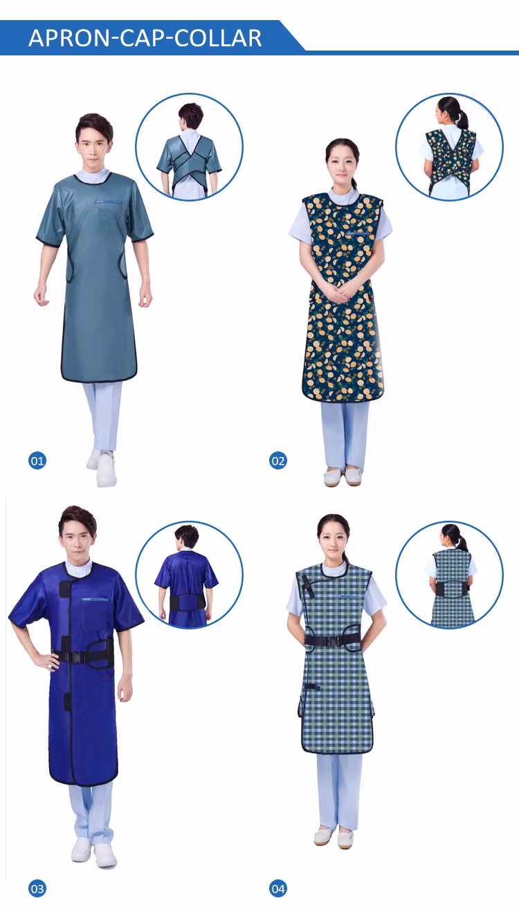 0.5mmpb X-ray Radiation Proof Lead Apron Vest with Cap Gloves and Glasses for Children Size