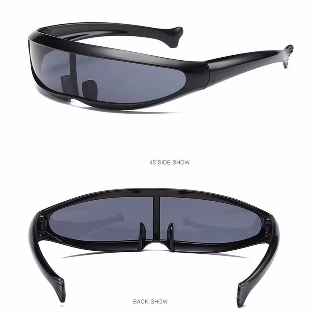Funny Single Lens Visor Sunglasses Cyclops Cosplay Party Eye Glasses Robot Glasses Cool Space Alien Party Sunglasses