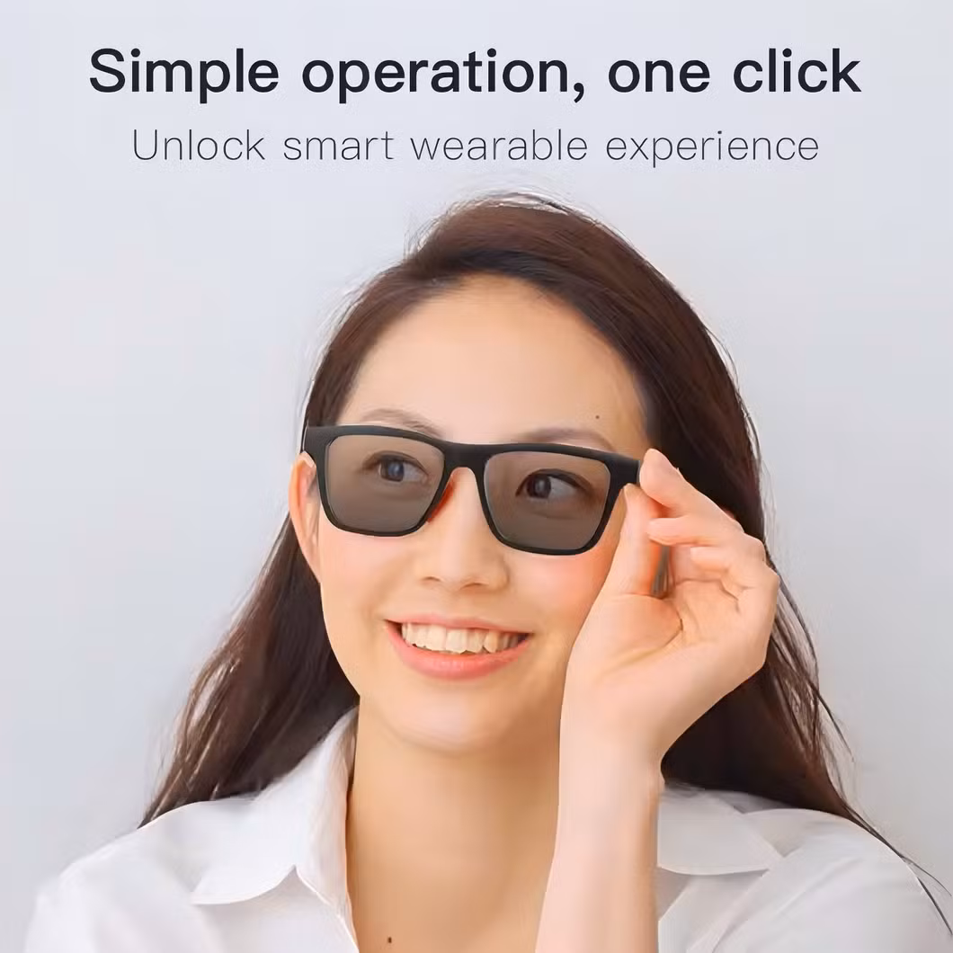 2024 New Classic Frame Audio Glasses Black Technology Calling Listening to Music Smart Bluetooth 5.0 Audio Sunglasses
