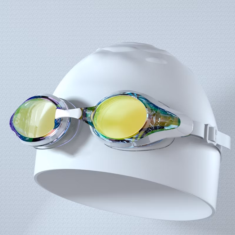Gloffie Adult Men Women Youth with Soft Silicone Gasket Anti-Fog Swim Goggles