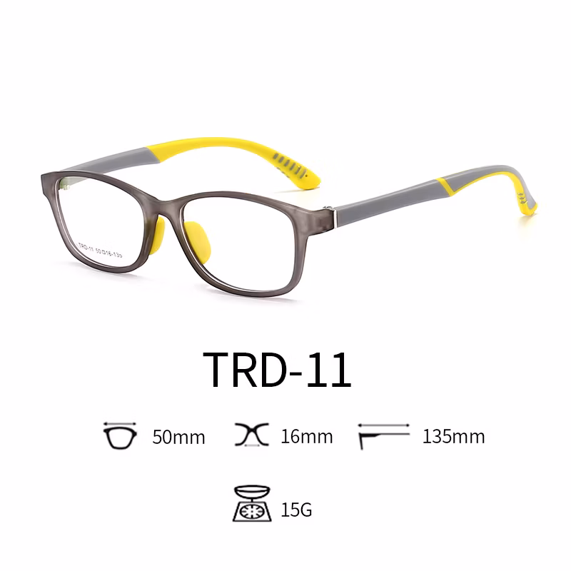 Anti Blue Light Glasses Tpee Rubber Flexible Kids Nerd Glasses