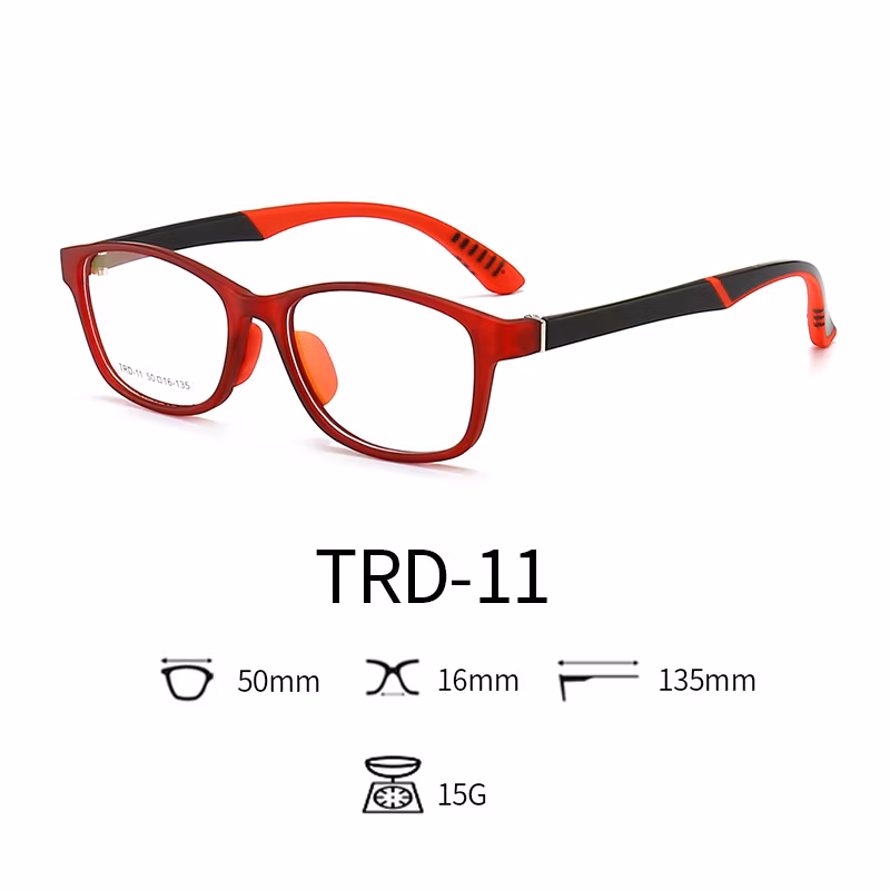 Anti Blue Light Glasses Tpee Rubber Flexible Kids Nerd Glasses