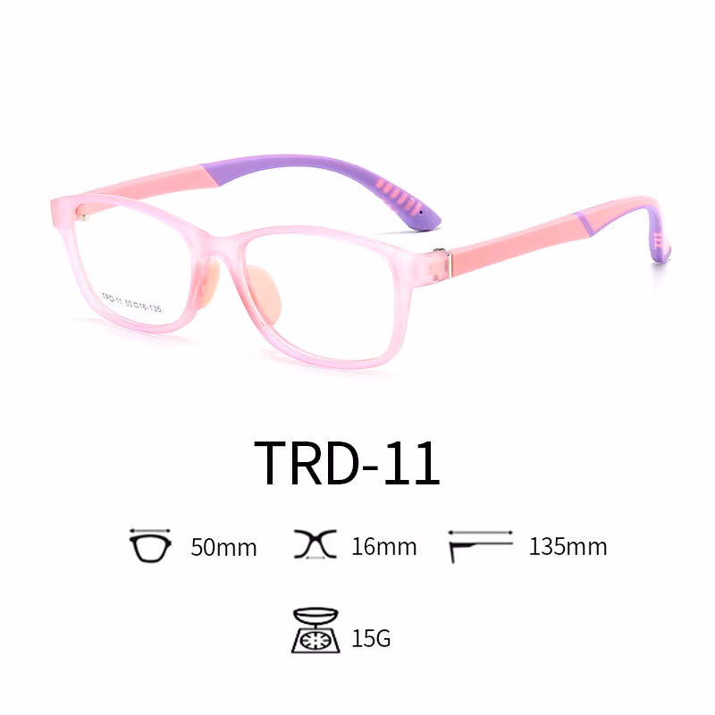 Anti Blue Light Glasses Tpee Rubber Flexible Kids Nerd Glasses