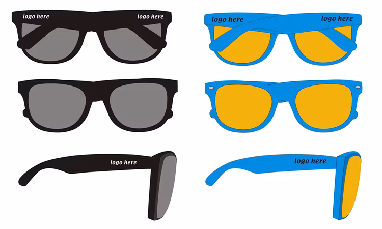 Promotional Print Logo Fashion UV400 Custom Adult Children Sunglasses