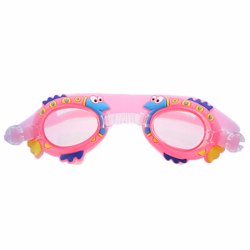 Children Swim Goggles Cute Junior Kids Waterproof Anti-Fog Science Swimming Glasses Baby Cartoon Mirror with Adjustable