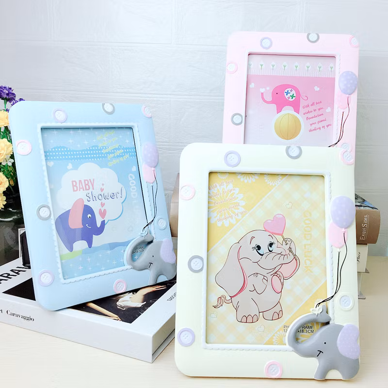 Wholesale Custom Newborn Baby Photo Frame Soft Colors for Kids Gift Multiple Styles Are Available Picture Frame Set Children Frame Photo