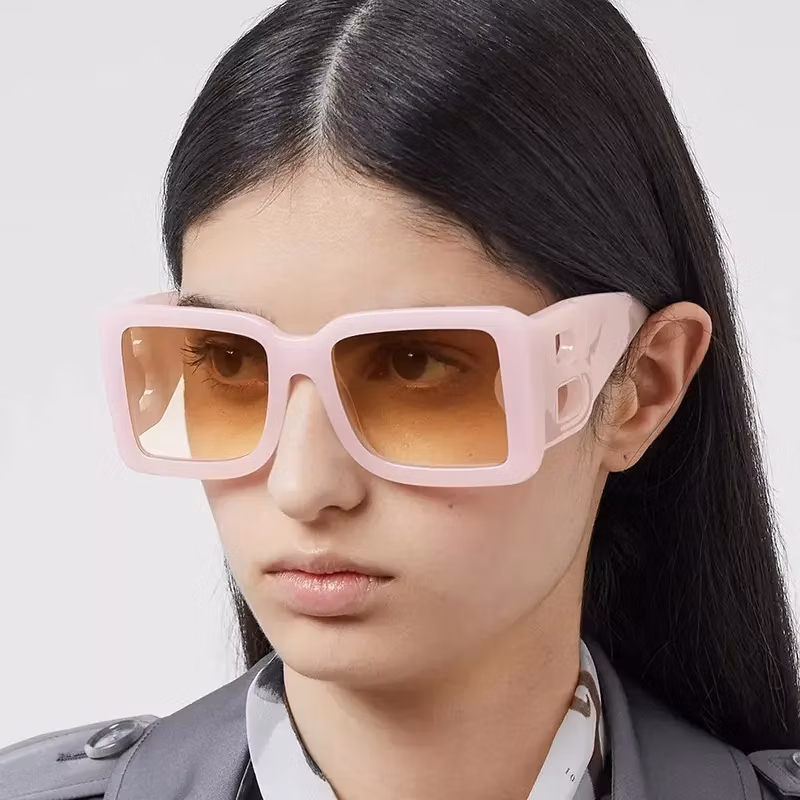 New Modern Sunglasses Women Big Frame Square Sun Glasses Shades Sunglasses