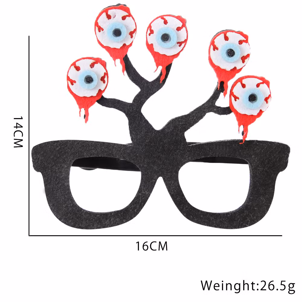 2024 Newest Halloween Photo Props Party Decoration Supplies Cartoon Plastic Glasses