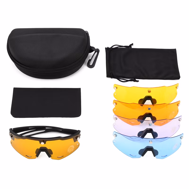 Best Selling Custom Fashion Magnetic Beach Volleyball Sport Sunglasses New Windproof Outdoor Cycling Sun Glasses with 5 Lens