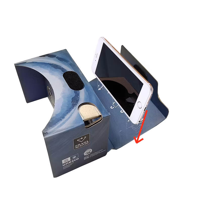 Customer Logo Vr Glasses Virtual Reality Cardboard Vr Factory Supplier Good Price 2024 Trend Present Vr Cardboard