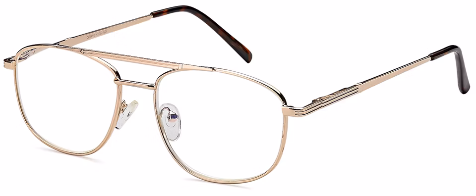 Wholesale Metal Reading Glasses with Case Square Frame Double Bridge Reading Glasses (WRM60360)