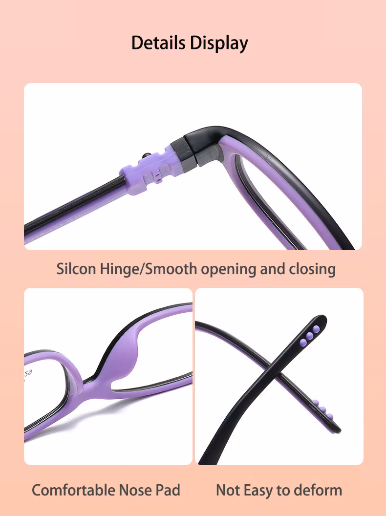 Kids Children Hot Selling Classic Fashion Newest Design Baby Silicone Custom Logo Reading Glasses Eyeglasses Frames