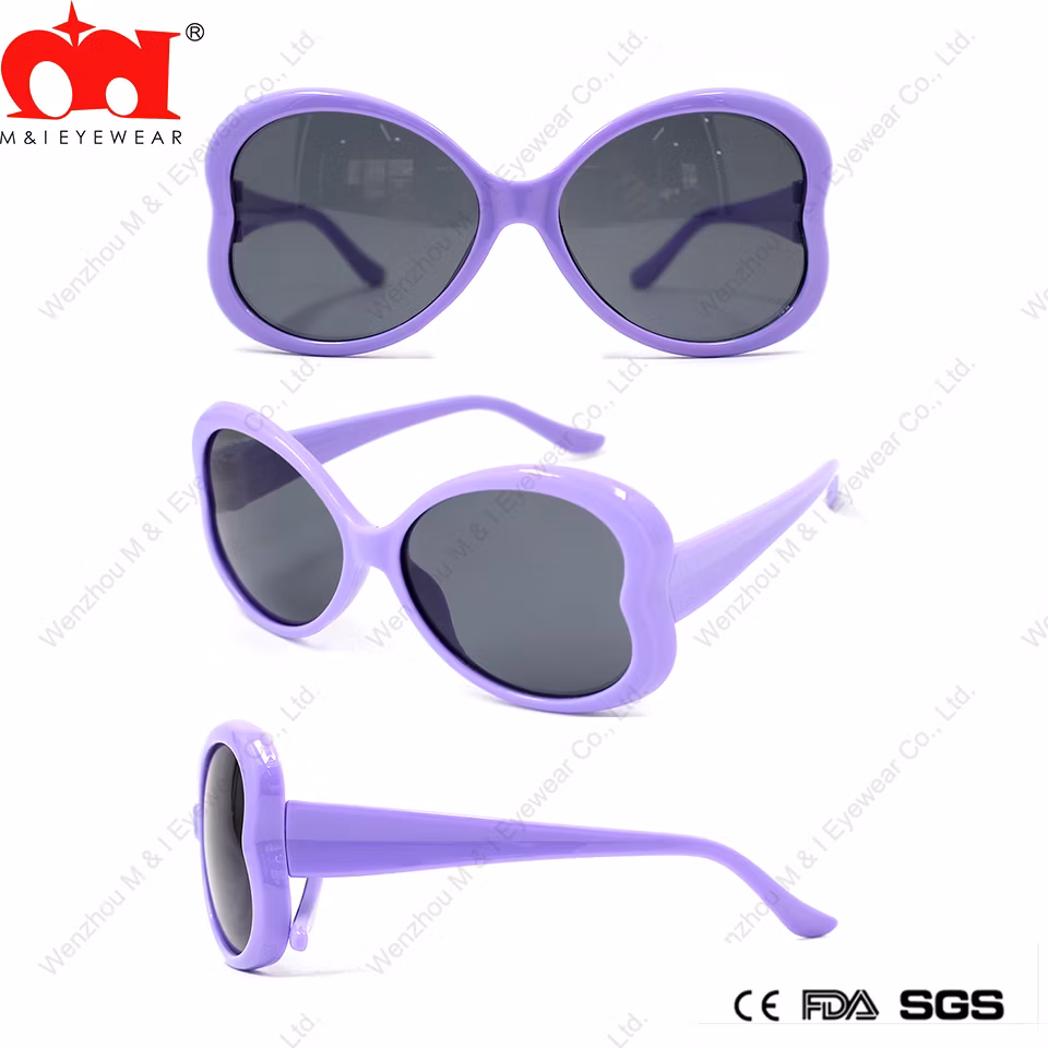 Butterfly Multicolor Pure Color Plastic Summer Event Holiday Kids Sunglasses (LT905058)