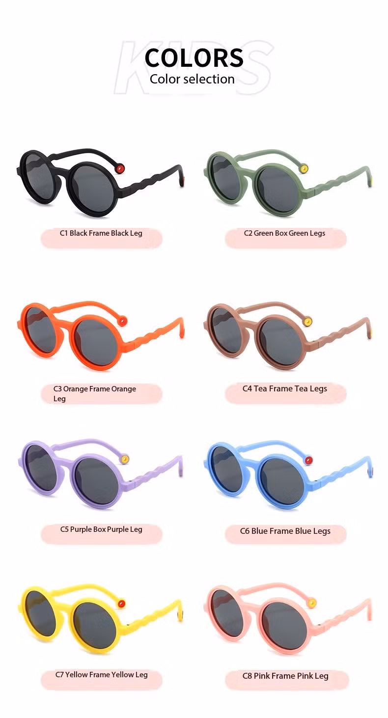 Custom Polarized UV400 Baby Sunglasses Tpee Eyeglasses Kids Sunglasses