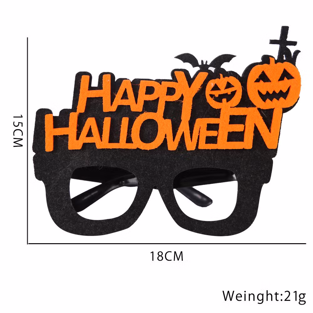 2024 Newest Halloween Photo Props Party Decoration Supplies Cartoon Plastic Glasses