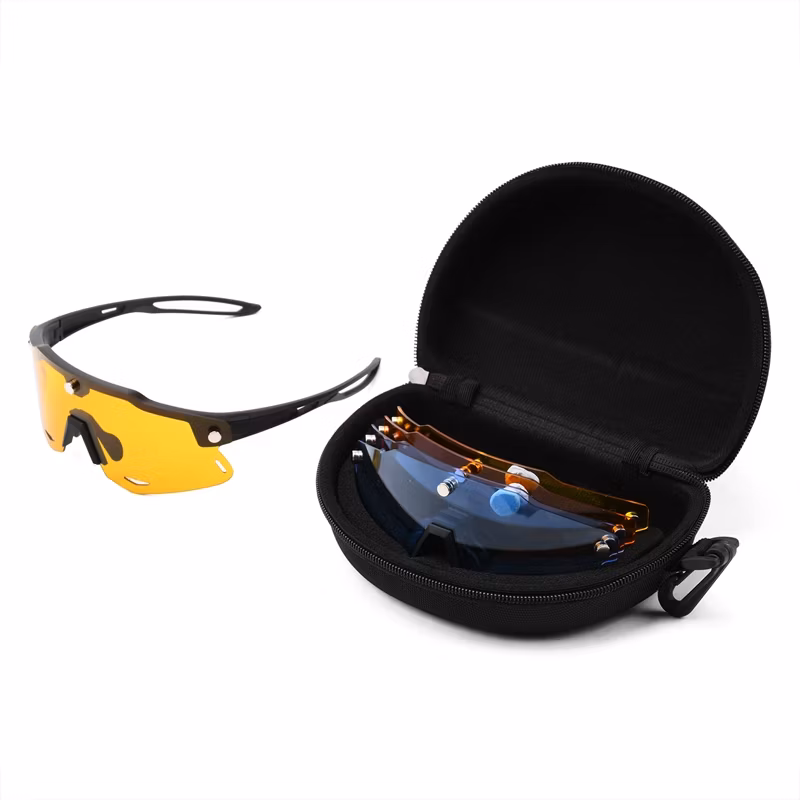 Best Selling Custom Fashion Magnetic Beach Volleyball Sport Sunglasses New Windproof Outdoor Cycling Sun Glasses with 5 Lens
