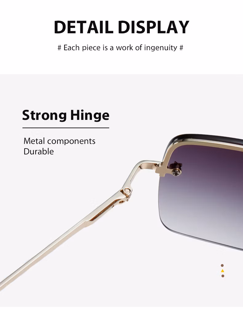 2258 Five-Pointed Star Rimless Sunglasses Europe and The United States Cross-Border