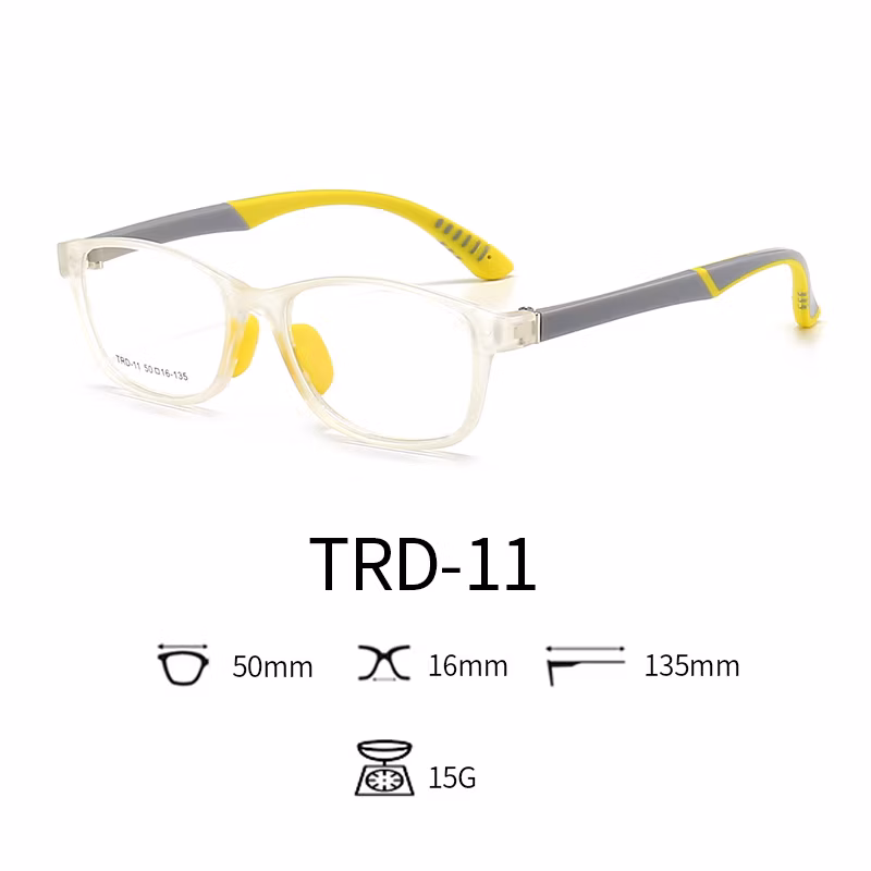 Anti Blue Light Glasses Tpee Rubber Flexible Kids Nerd Glasses