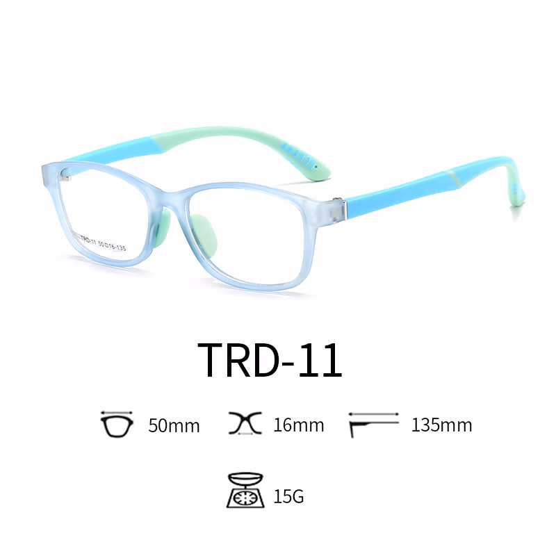 Anti Blue Light Glasses Tpee Rubber Flexible Kids Nerd Glasses