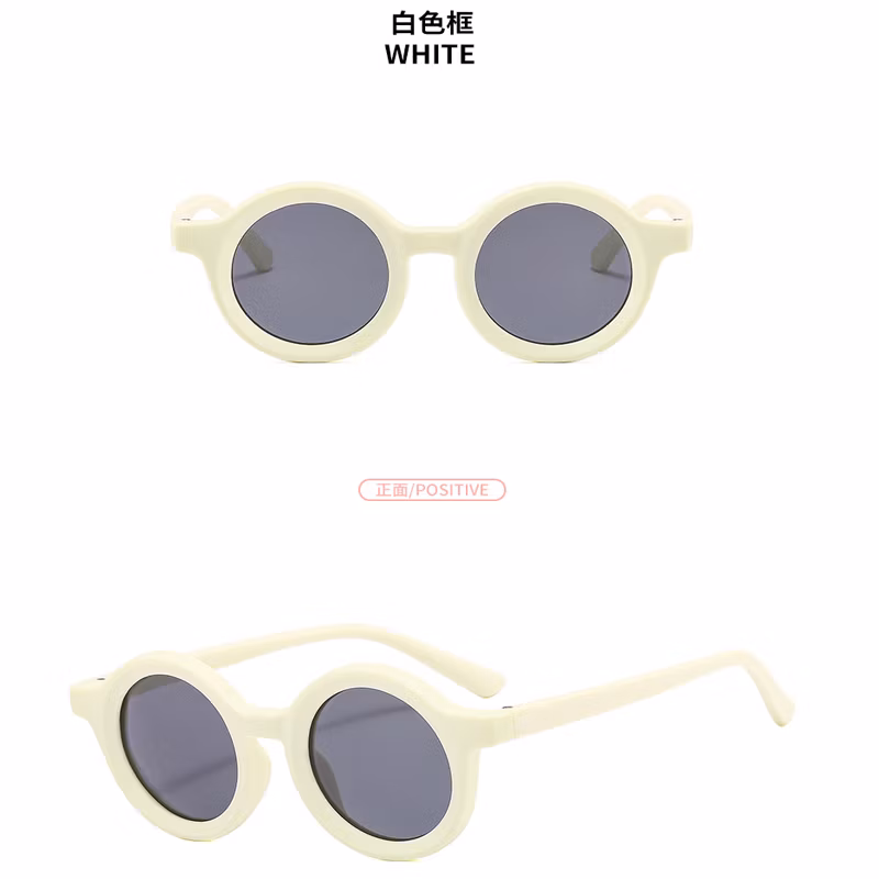 2023 New Fashion Round Frame Candy Color Sunglasses Children&prime;s Beach Glasses (CFEGS002)