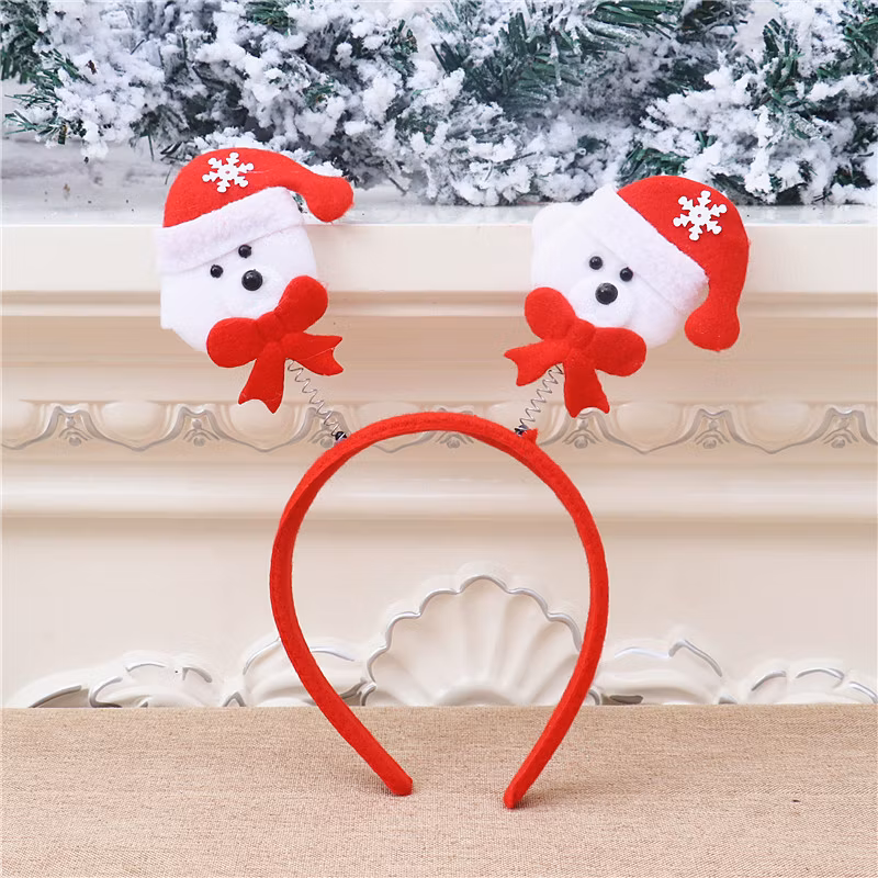 Lovely Christmas Headband Lovely Cute Santa Claus Headdress LED Light for Xmas Party Decoration Kids Gifts
