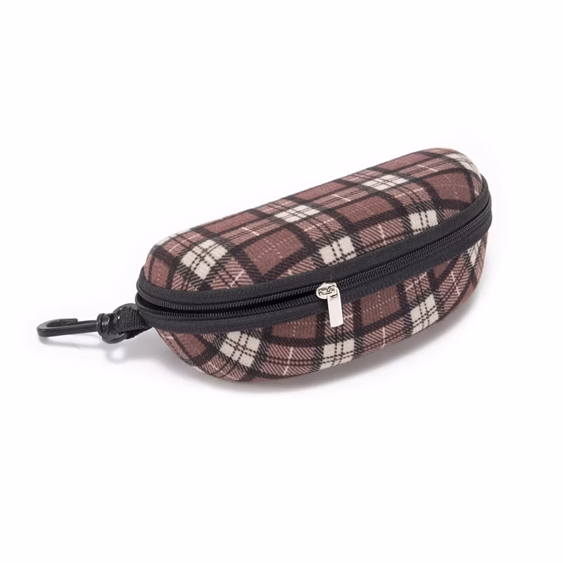 Fashion Design High Quality Portable Plain Cloth EVA Zipper Sunglasses Case Spectacle Case Reading Glasses Case