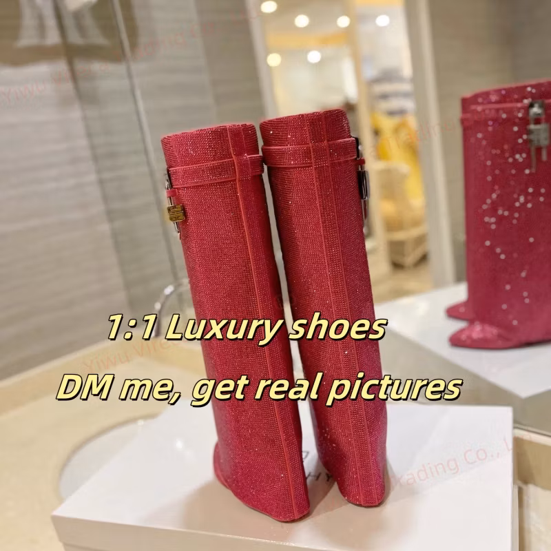 Top AAA Fashion Luxury Designer Shoes Factory Price Mirror Leather Ladies China Replica Online Store Luxury Leather High-Heeled Shoes