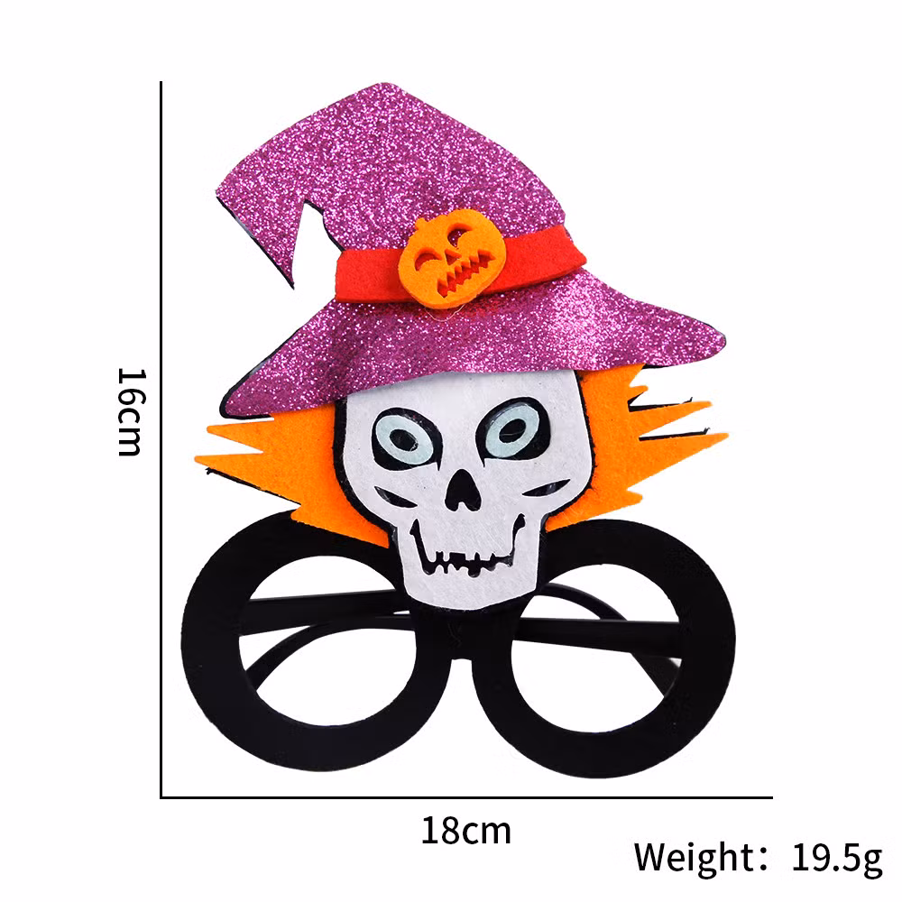 2024 Newest Halloween Photo Props Party Decoration Supplies Cartoon Plastic Glasses