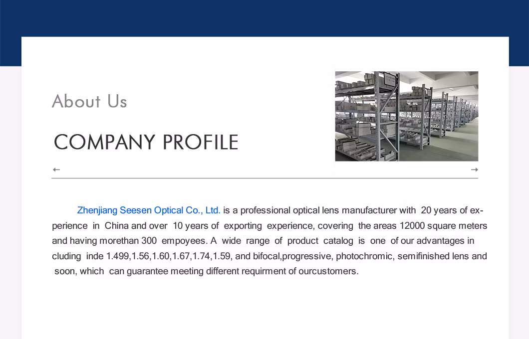 Optical Lens Factory 1.59 PC Single Vision Lentes Ar Coating Polycarbonate Blue Light Lenses