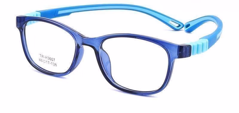 Square Kid Anti Blue Light Eyeglasses Frame Blue Light Blocking Computer Eyewear