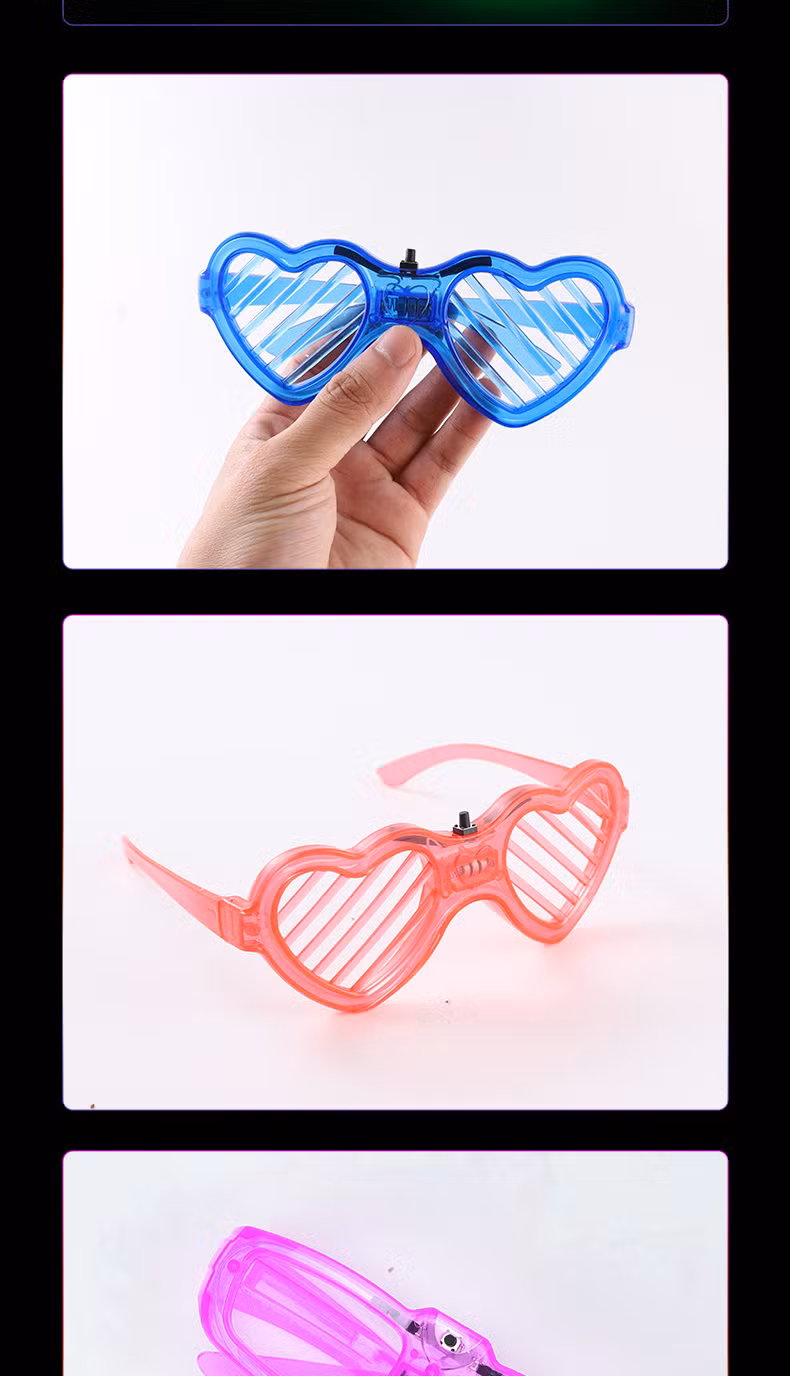 LED Glasses Neon Light up Glasses Party Articles Rave Costume Party DJ Sunglasses Birthday Party Decoration