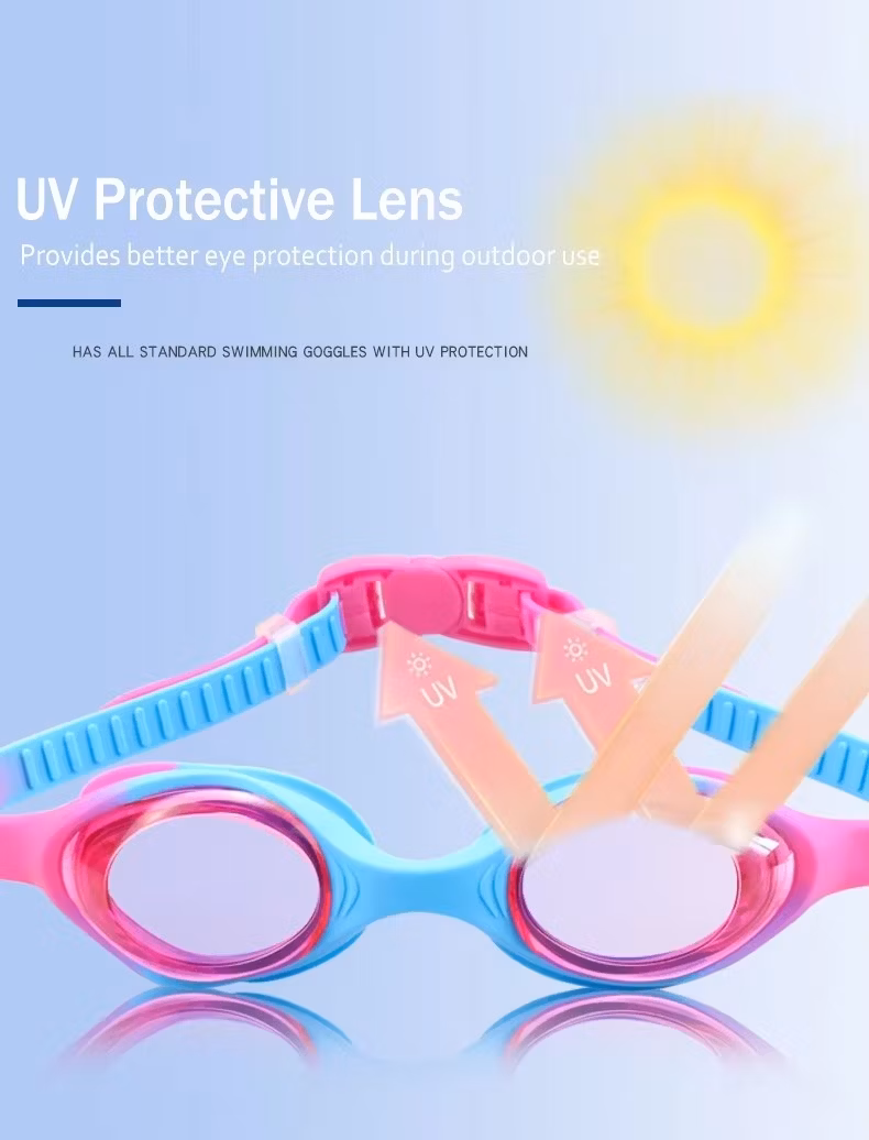 Gloffie Supplier Anti-Fog UV Protection Swimming Goggles for Kids 3-15 Girls