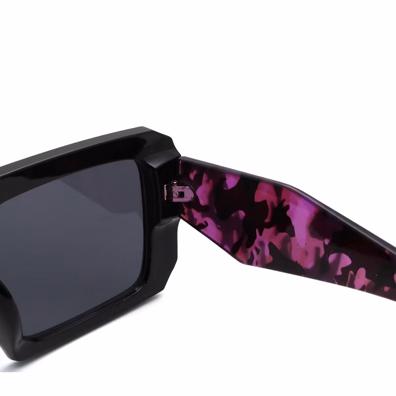 2024 Fashion Designer Trendy Woman Oval Oversized Big Concave Frames Shades Plastic Sunglasses Sun Glasses